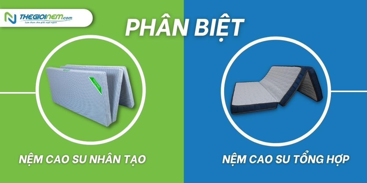 Phân biệt nệm cao su nhân tạo và cao su tổng hợp