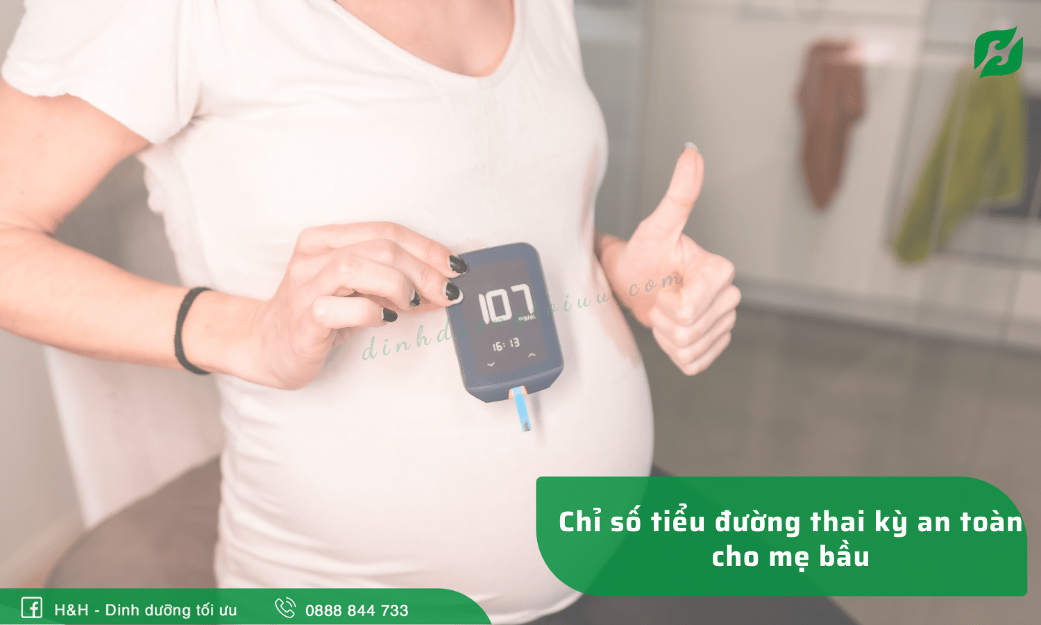 Chỉ số tiểu đường thai kỳ an toàn và chế độ dinh dưỡng cho mẹ bầu - H&H Nutrition