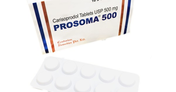 Buy Prosoma 500mg | 0.83 Per Tablet |Muscle Pain Treatment