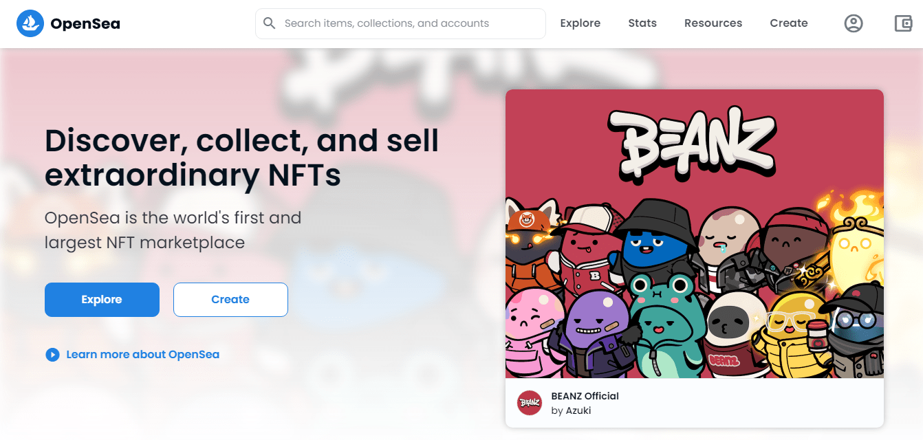 OpenSea: the largest NFT marketplace