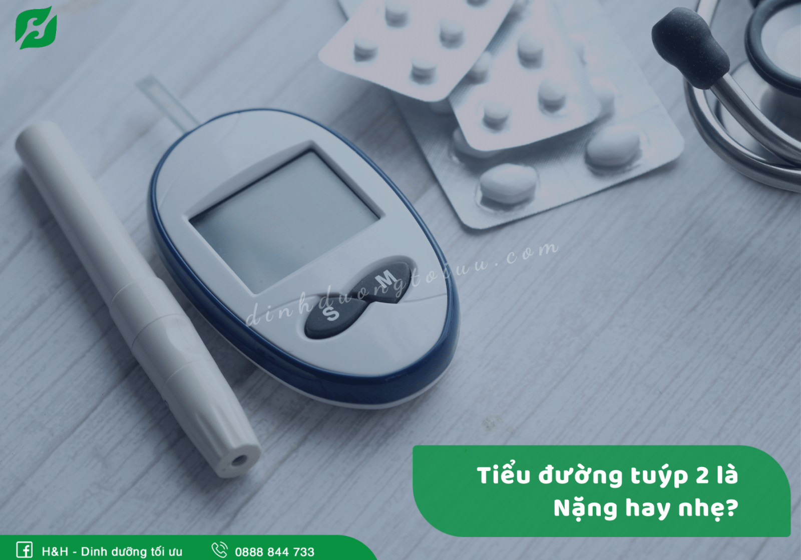 Bệnh tiểu đường tuýp 2 là nặng hay nhẹ? - H&H Nutrition