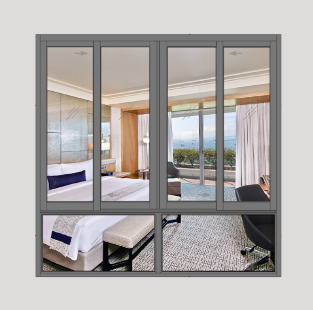 Mẫu cửa nhôm kính đẹp, cửa sổ nhôm kính cao cấp Bosswindow