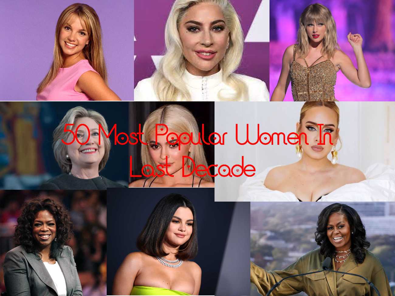 50 Most Popular Women In The World - Updated List May