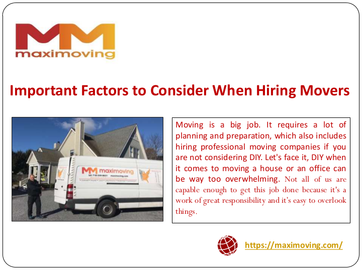 Important Factors to Consider When Hiring Movers | edocr