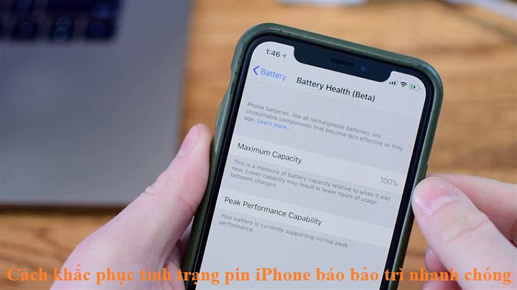Cách khắc phục tình trạng pin iPhone báo bảo trì nhanh chóng
