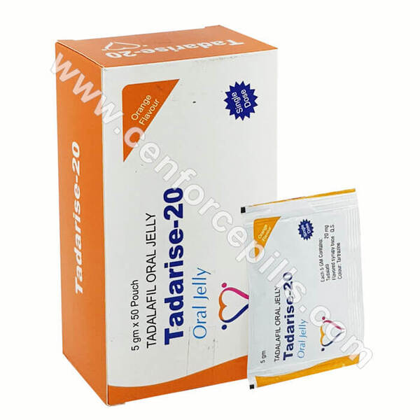 Tadarise oral Jelly: Tadalafil | Buy Online Tablet | Reviews