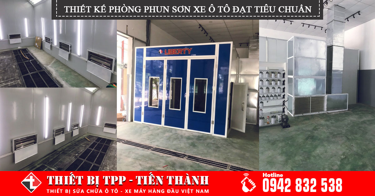 Thiết kế phòng phun sơn xe ô tô đạt tiêu chuẩn và những điều bạn cần biết