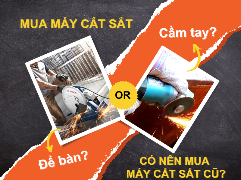 Mua máy cắt sắt cầm tay hay để bàn? Có nên mua máy cắt sắt...