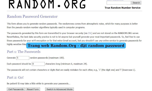 10 trang web đặt random pass miễn phí đừng bỏ lỡ