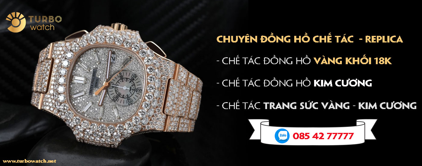 Đồng Hồ Vàng khối - Watch luxury Replica  chế tác vàng 18k, 24k, chế tác kim cương đồng hồ Thụy Sĩ