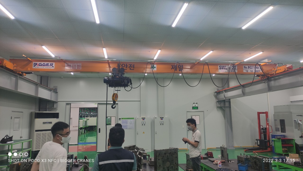 Cầu Trục Dầm đơn Và Chi Tiết Các Bộ Phận | Liên Hệ 0984 826 686