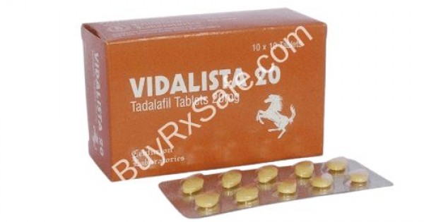 Vidalista 20mg (Tadalafil) Only 0.79 Per Tablet To Treat ED, BPH