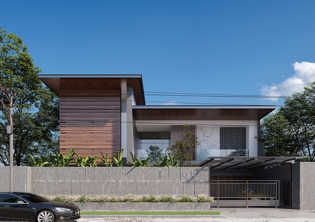 Mẫu Thiết Kế Biệt Thự  2 Tầng Hiện Đại Đẹp Long Lanh, Sang Trọng 