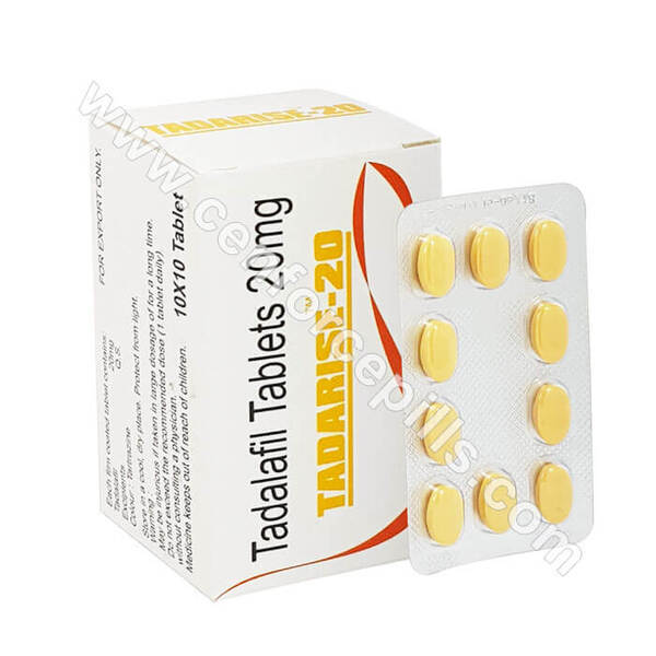 Tadarise 20 pills (Tadalafil) | Buy ED pills | Side Effects