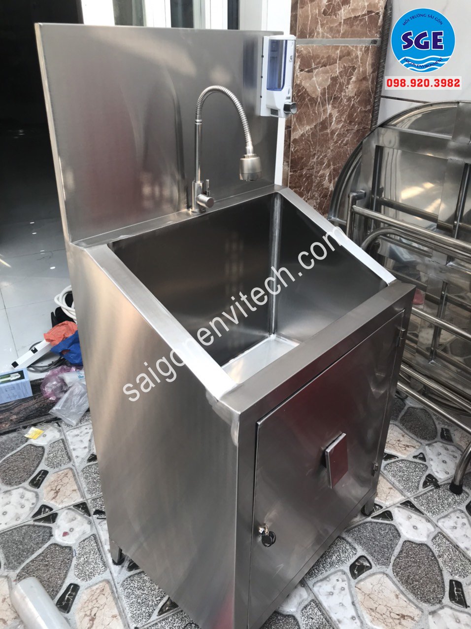 Bồn rửa tay kháng khuẩn giá rẻ, Cam kết đạt chuẩn BỘ Y TẾ