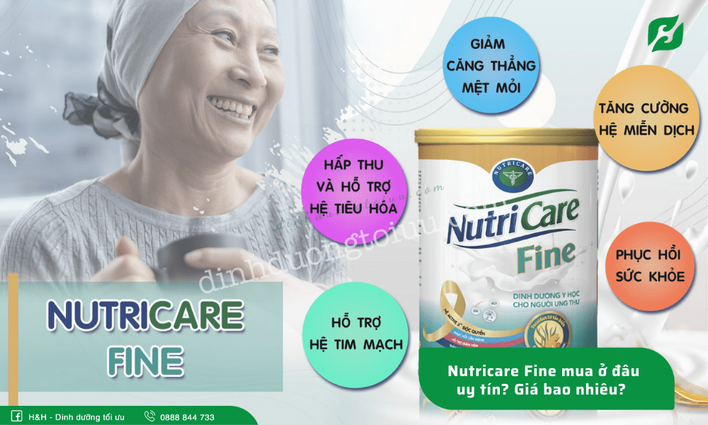 Nutricare Fine mua ở đâu uy tín? Giá bao nhiêu?   - H&H Nutrition