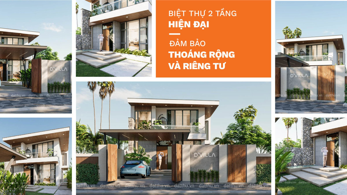 Biệt Thự 2 Tầng Hiện Đại Thoáng Rộng Nhưng Vẫn Đảm Bảo Riêng Tư | TK2153 | Chị Dân | Đất Thủ