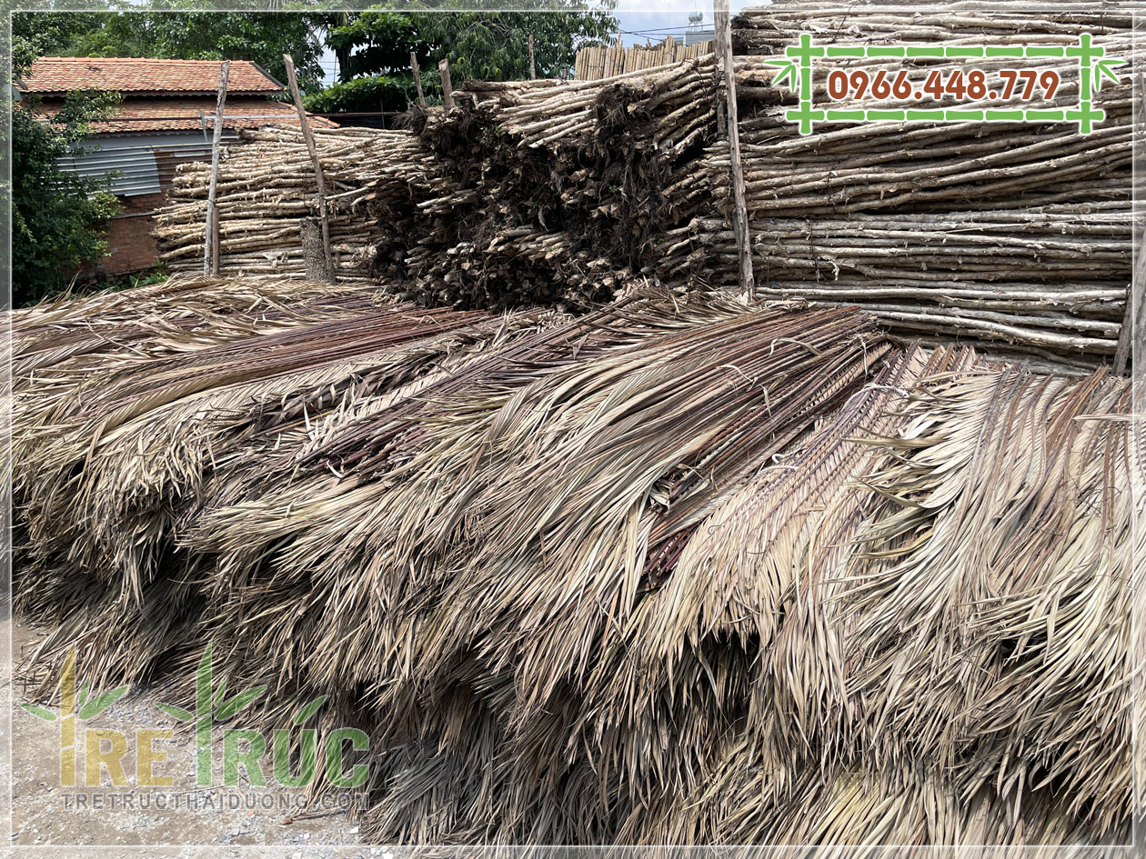 Lá dừa nước lợp nhà | Đại lý bán lá dừa lợp mái nhà giá rẻ tại TPHCM