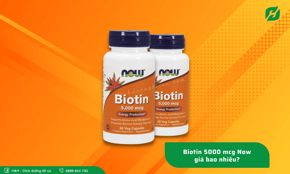 Biotin 5000 mcg Now giá bao nhiêu? - H&H Nutrition