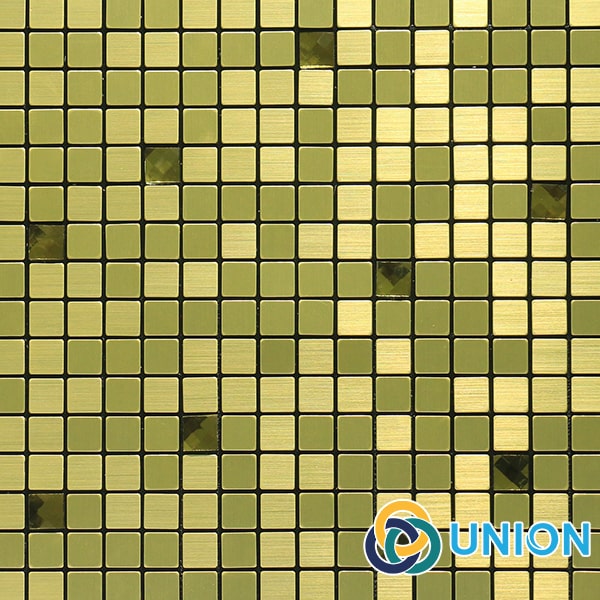 Gạch Mosaic BV011 Vàng Ánh Kim - 300*300*5 mm
