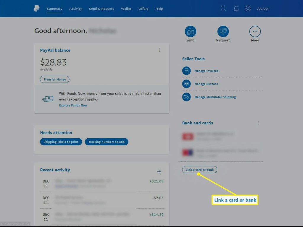 How to add money in PayPal