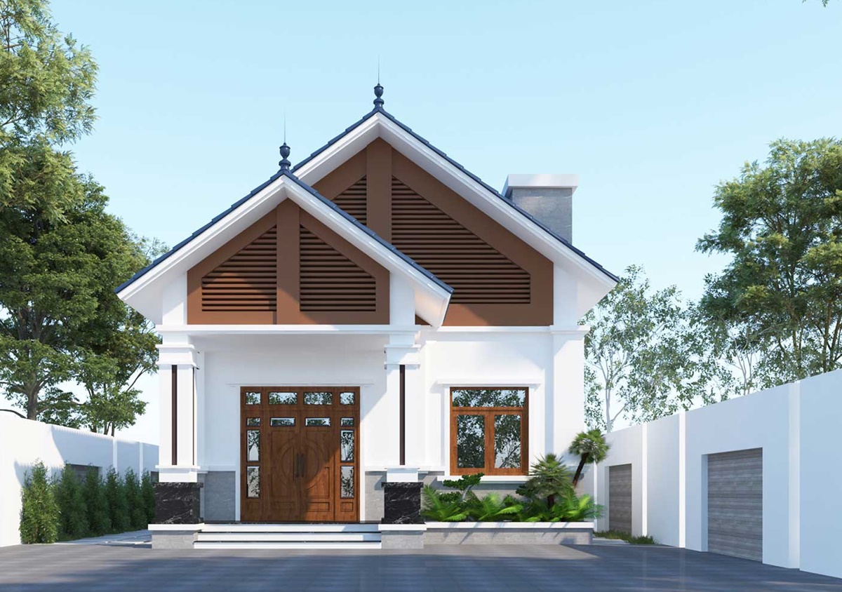 10+ mẫu thiết kế nhà cấp 4 đẹp 5x15 lợp mái tôn