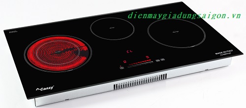 Bếp điện từ Canzy CZ-BMIX75T | Thiết kế 3 vùng nấu cao cấp