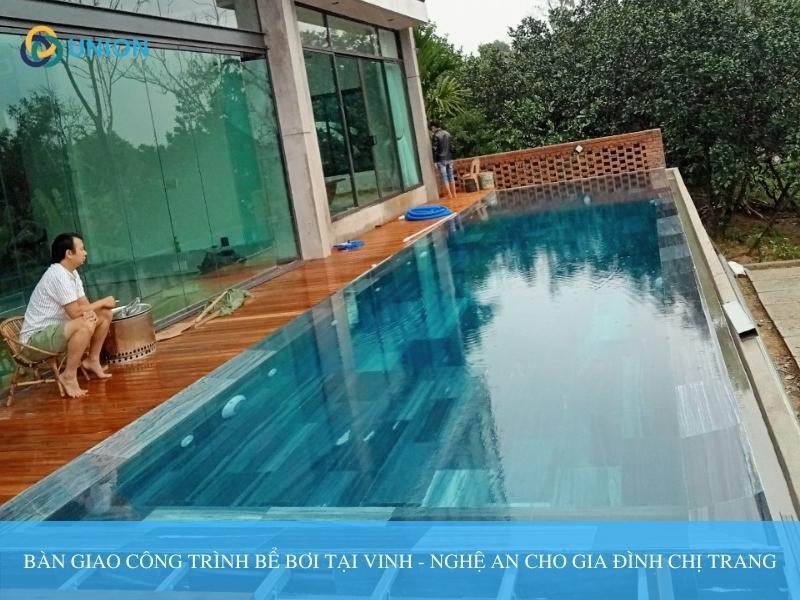 Union bàn giao công trình bể bơi tại Vinh - Nghệ An [ĐẸP]