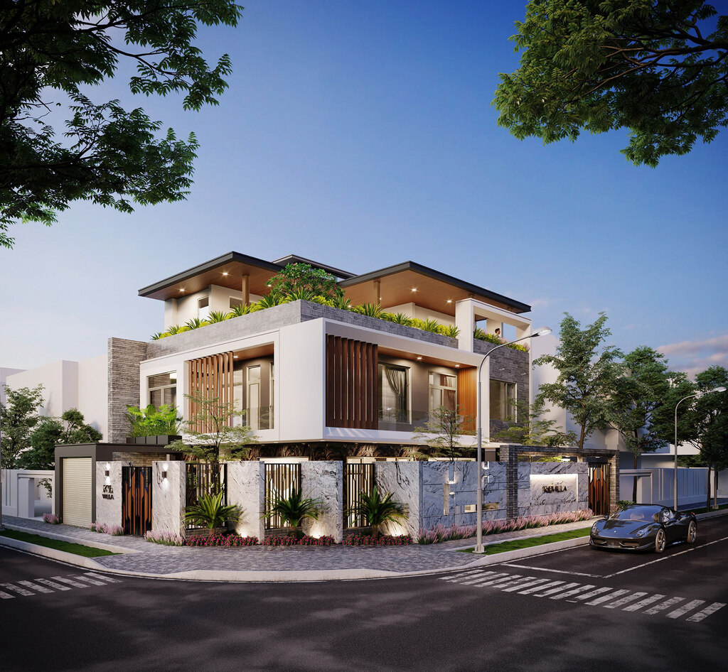 Nét Độc Đáo Của Mẫu Biệt Thự Hiện Đại 3 Tầng Sang Trọng Ấn Tượng
