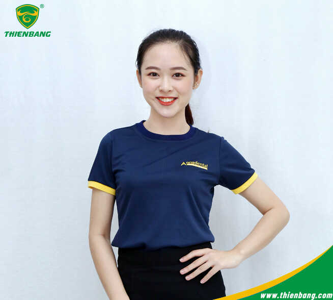 May áo thun đồng phục cổ tròn ở đâu đảm bảo chất lượng