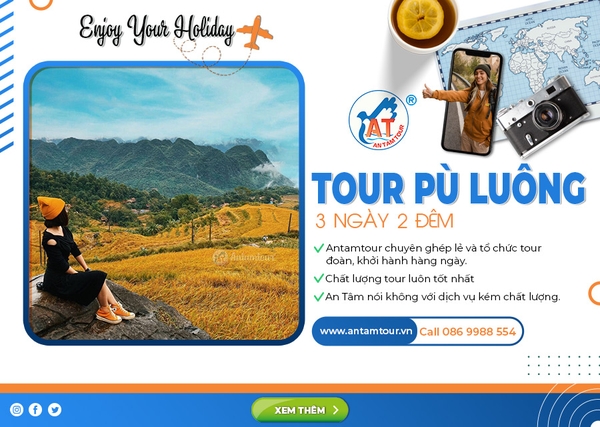 Tour Mai Châu - Pù Luông 3 Ngày 2 Đêm | KH từ Hà Nội 			 			 			 | Antamtour.vn