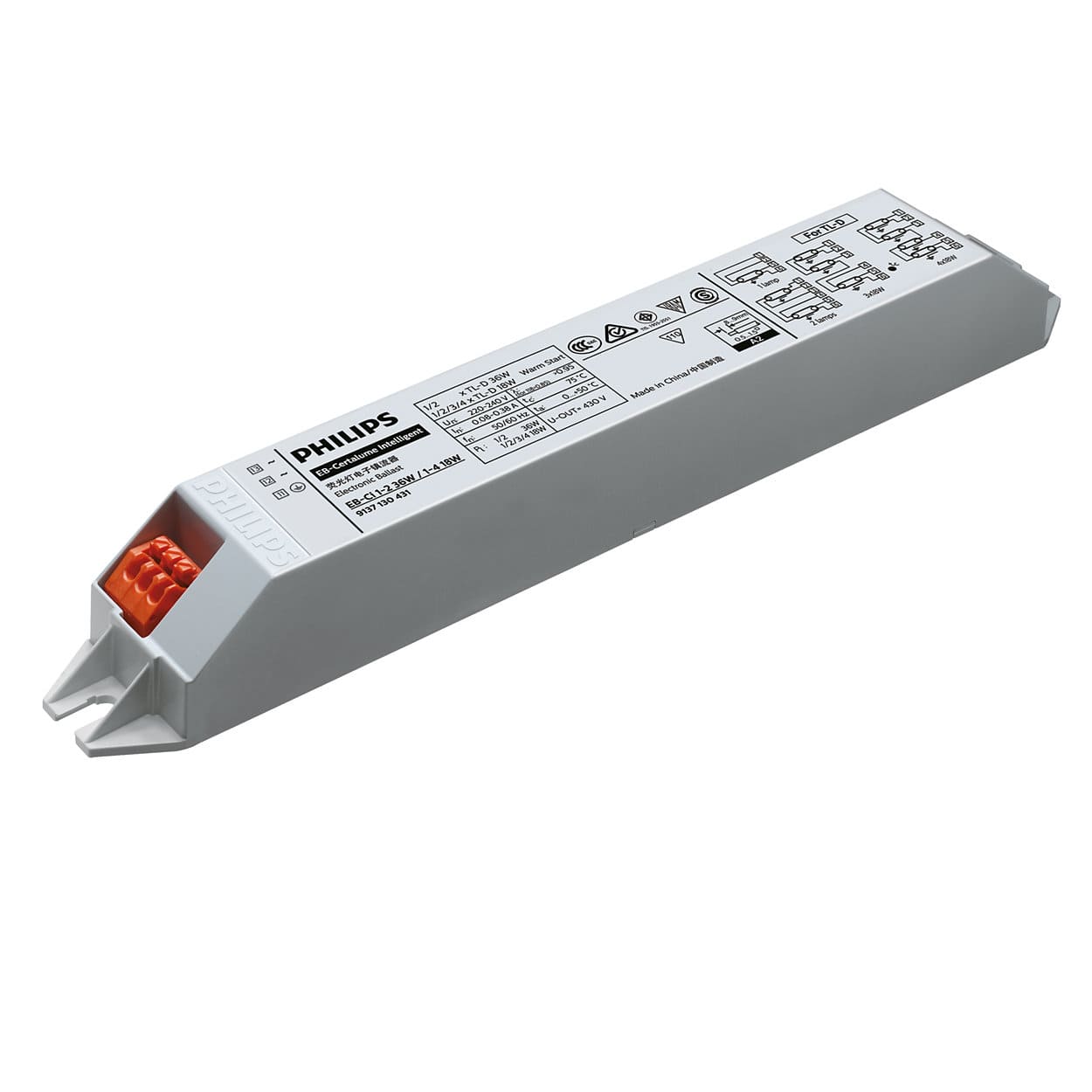 Ballast điện tử EB-Ci 1-2 36W / 1-4 18W Philips