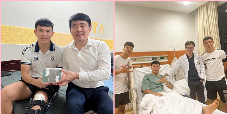 Trụ cột U23 Việt Nam phẫu thuật thành công: Fan chơi trội cầm hẳn cục tiền đến tặng