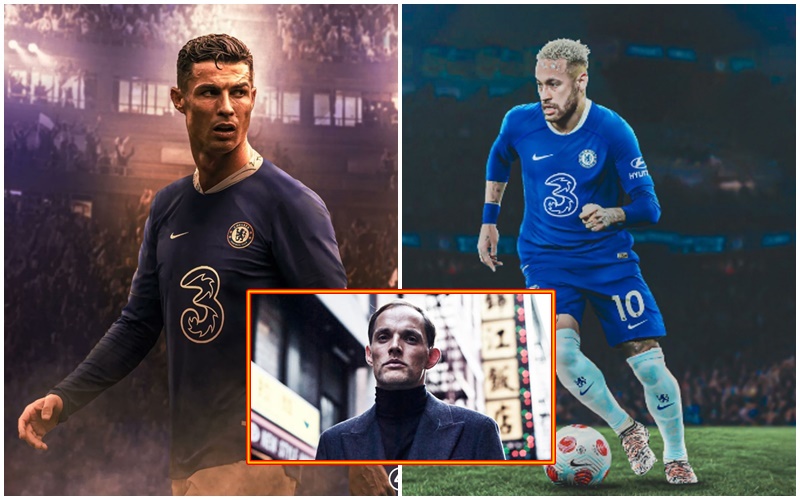 Tuchel sẽ có đội hình mơ ước nếu sở hữu Ronaldo và Neymar