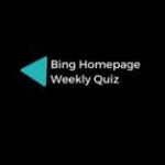 Bing Homepage Weekly Quiz