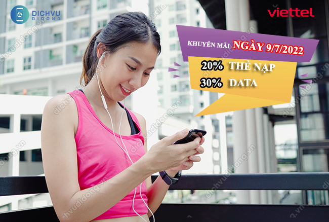 2 chương trình khuyến mãi nạp thẻ Viettel ngày 9/7/2022