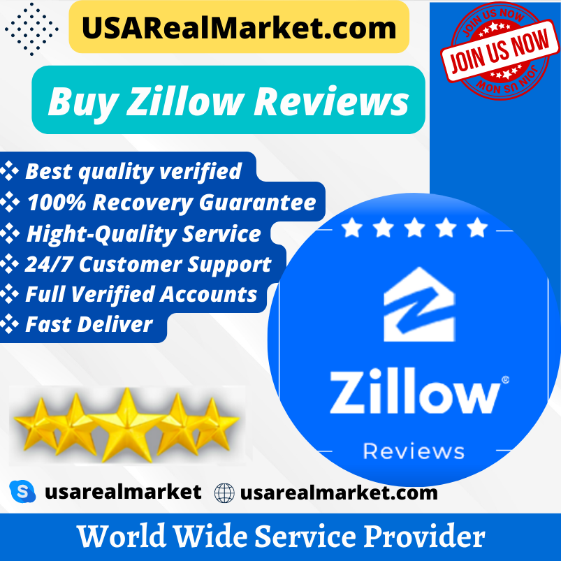 Buy Zillow Reviews - 100% USA, UK Agent Reviews