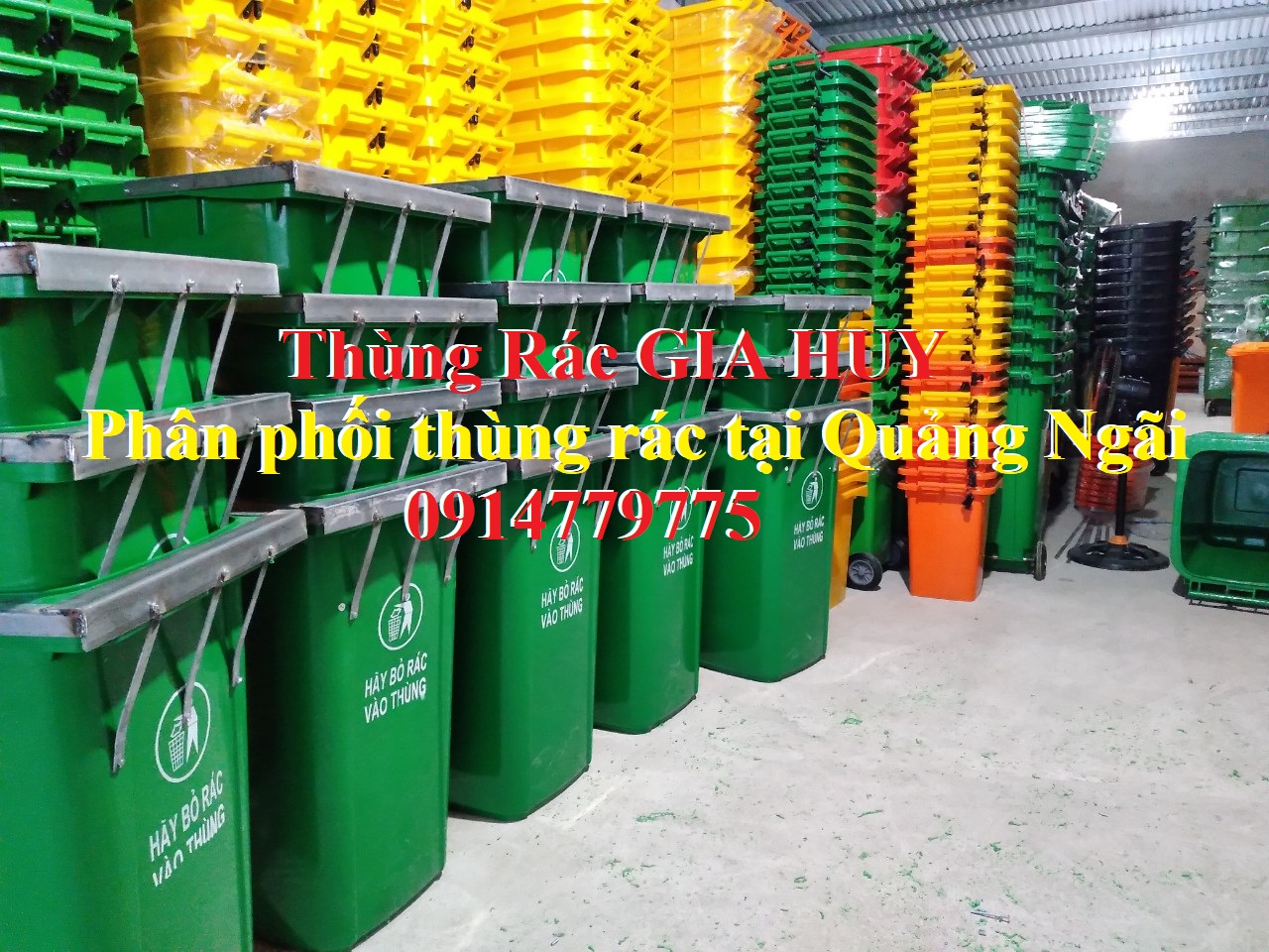 Công ty Gia Huy chuyên cung cấp các loại thùng rác tại Quảng Ngãi