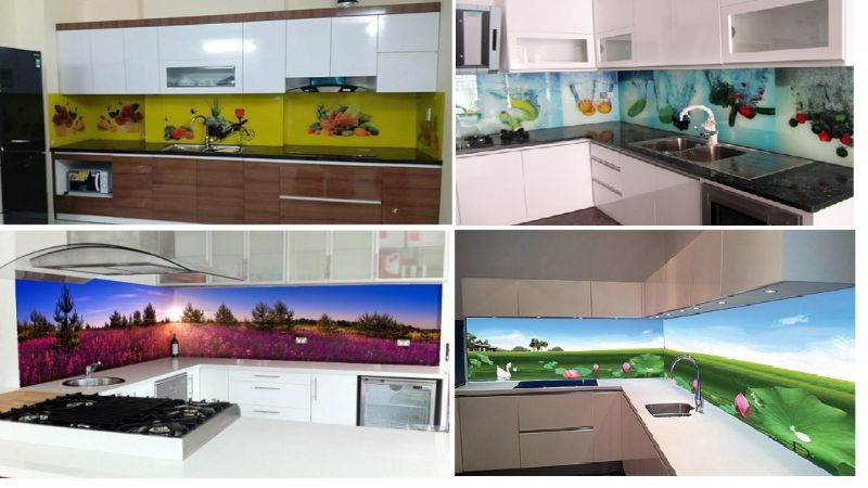 50 mẫu kính ốp bếp đẹp hoa văn 3D cập nhật năm 2022