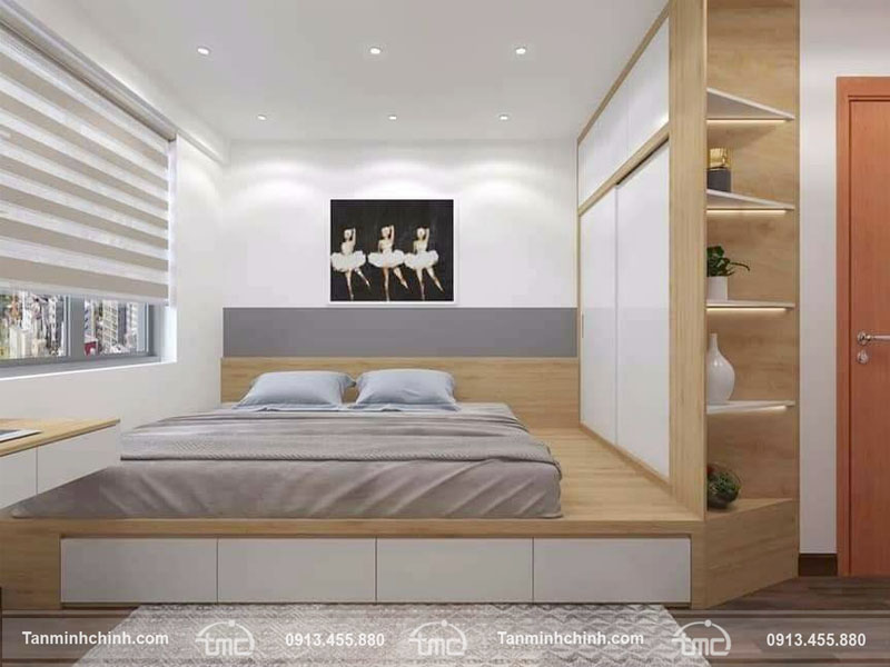 Nội thất phòng ngủ gỗ công nghiệp cao cấp - Nội thất Tân Minh Chính