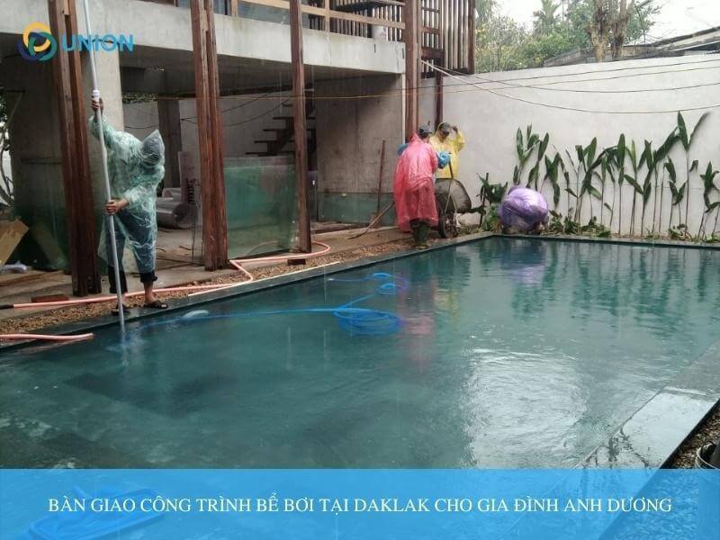 Union bàn giao công trình bể bơi tại Daklak
