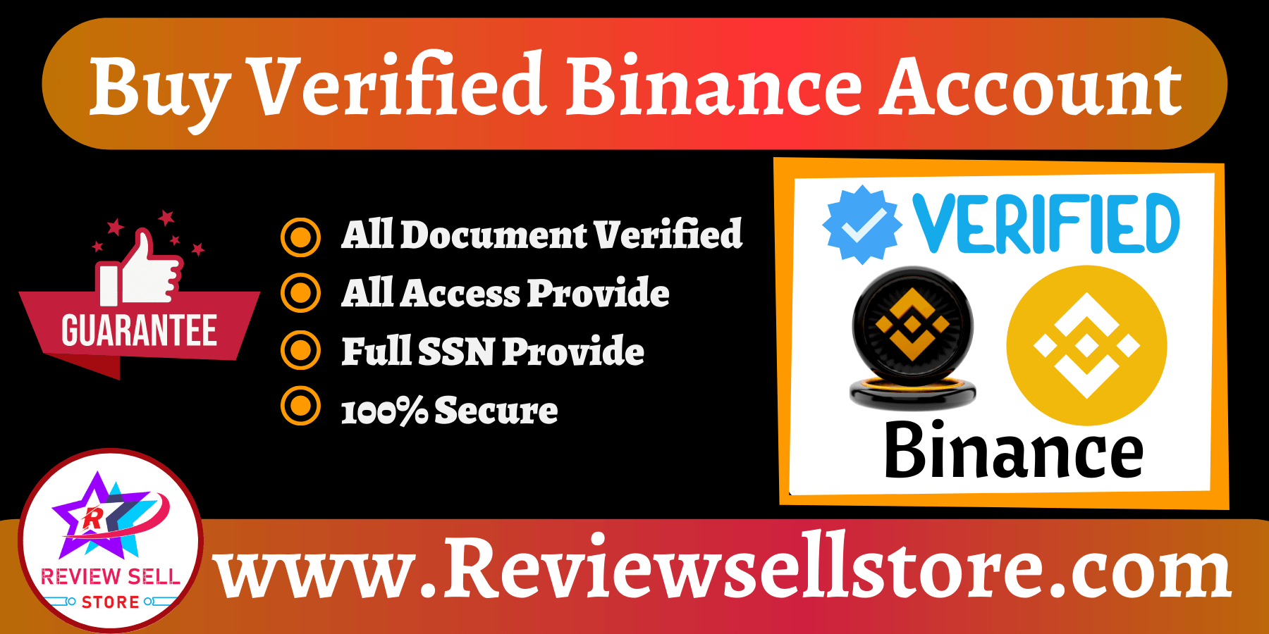 Buy Verified Binance Account - 100% Best USA UK Binance