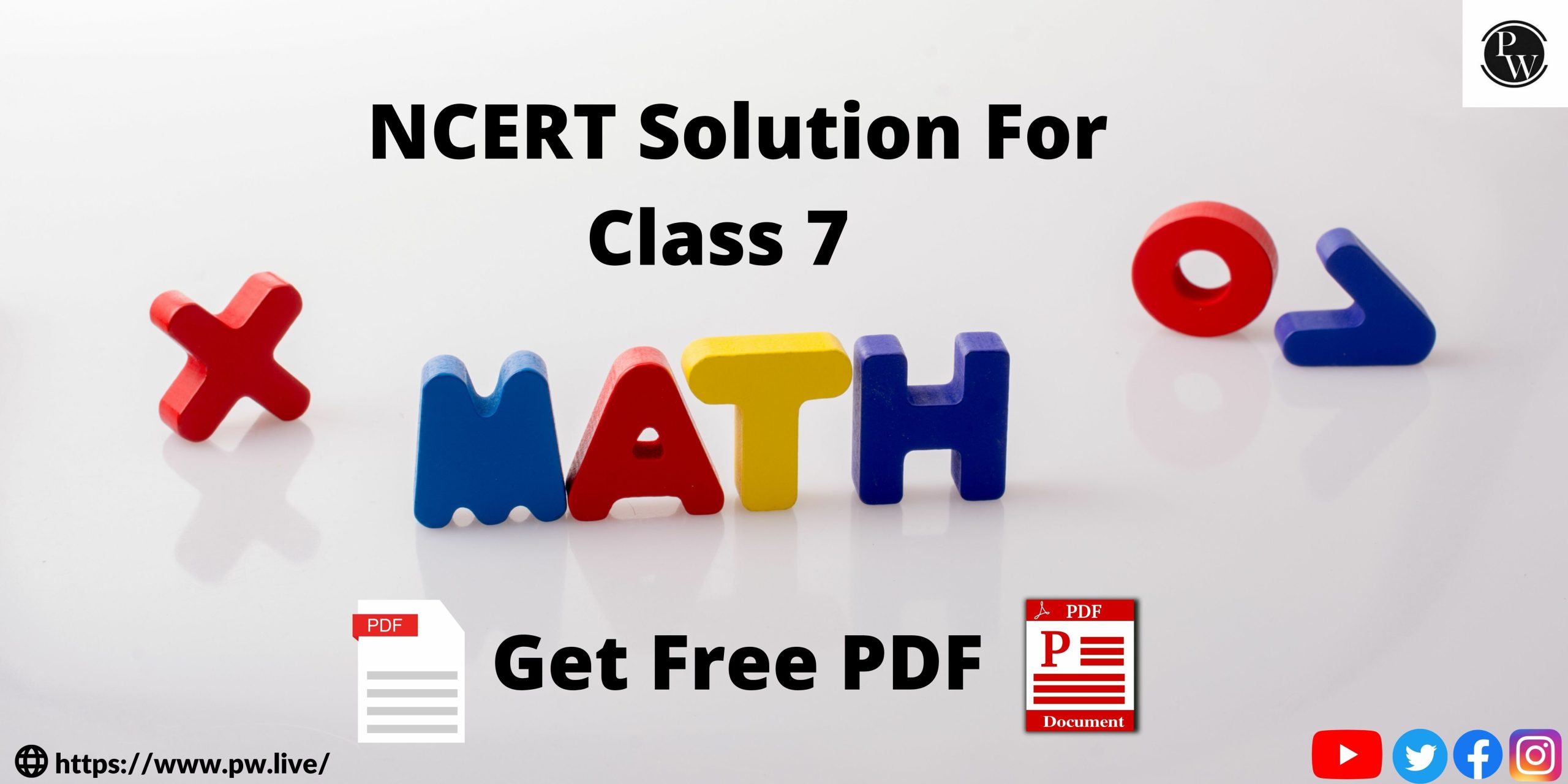 Ncert Solution For Class 7 Maths Get Free PDF