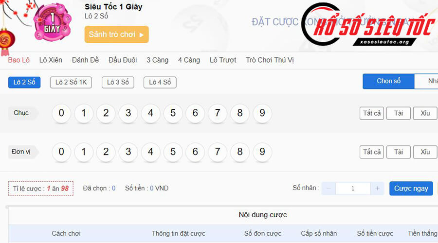 Siêu Tốc 1 Giây Và Cách Chơi Siêu Tốc 1 Giây
