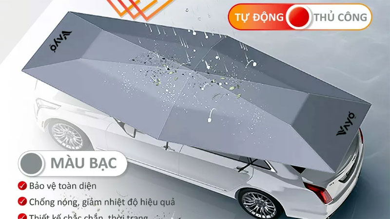 Dù che nắng ô tô thông minh giá bao nhiêu tiền - Mái hiên giá rẻ