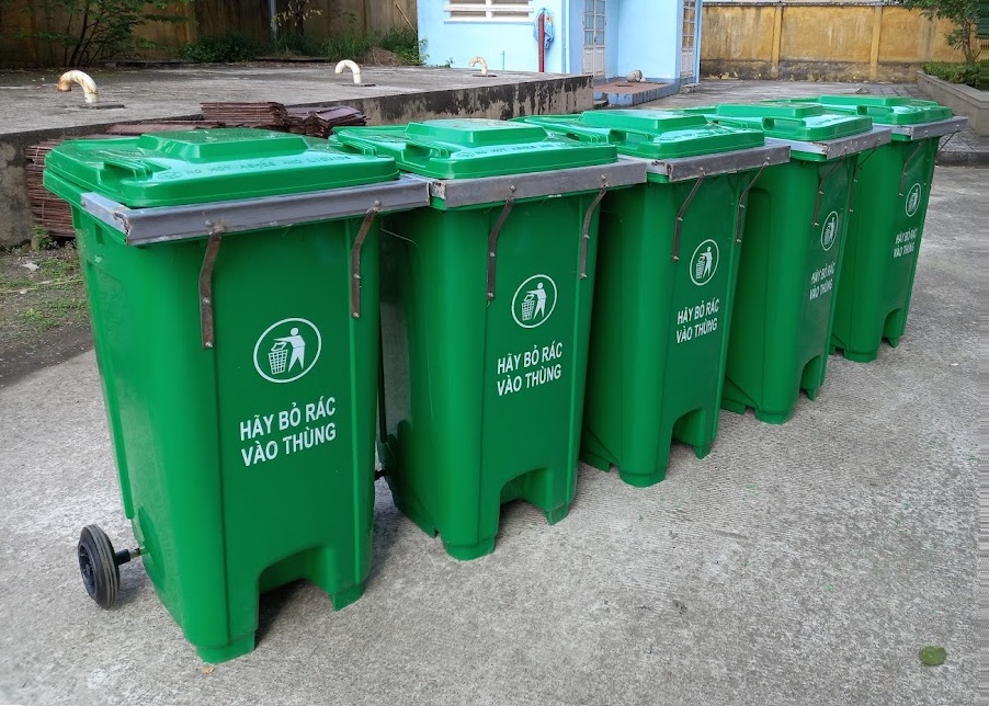 Thùng đựng rác công cộng, thùng rác môi trường Gia Huy 0914779775