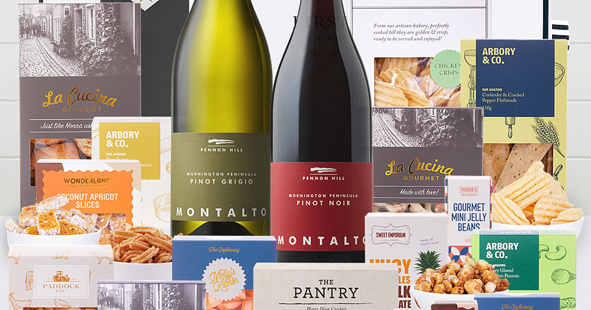 Luxury Two Wine Foodies Hamper