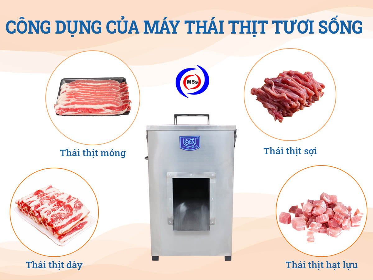 Tại sao nên sử dụng máy thái thịt tươi sống?