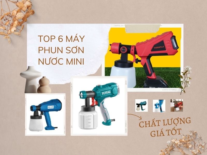 Review TOP 6 máy phun sơn nước mini được ưa chuộng trên thị...