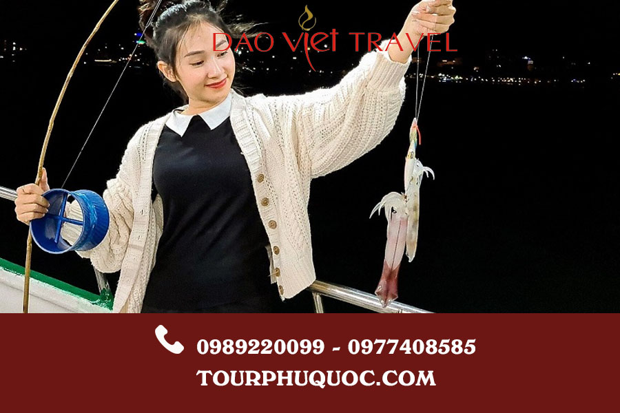 Trải nghiệm câu mực đêm Phú Quốc - Đảo Việt Travel